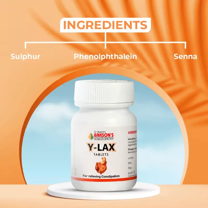 Bakson Y Lax Tablets (75tab, Pack of 2)