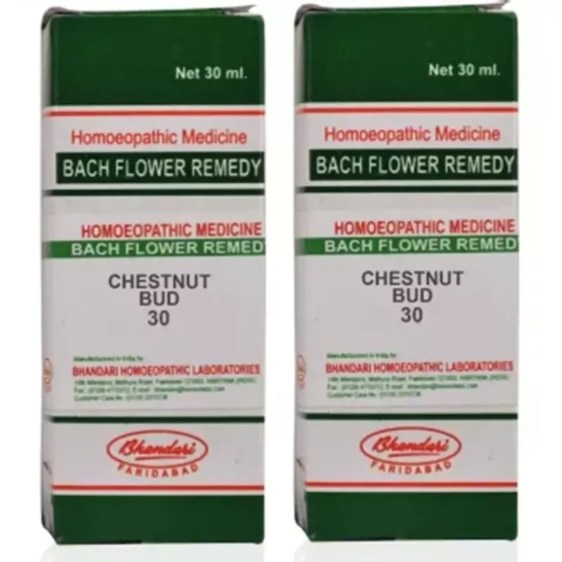 Bhandari Bach Flower Chestnut Bud (30ml, Pack of 2)