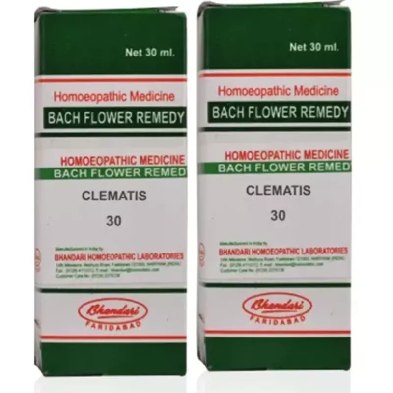Bhandari Bach Flower Clematis (30ml, Pack of 2)