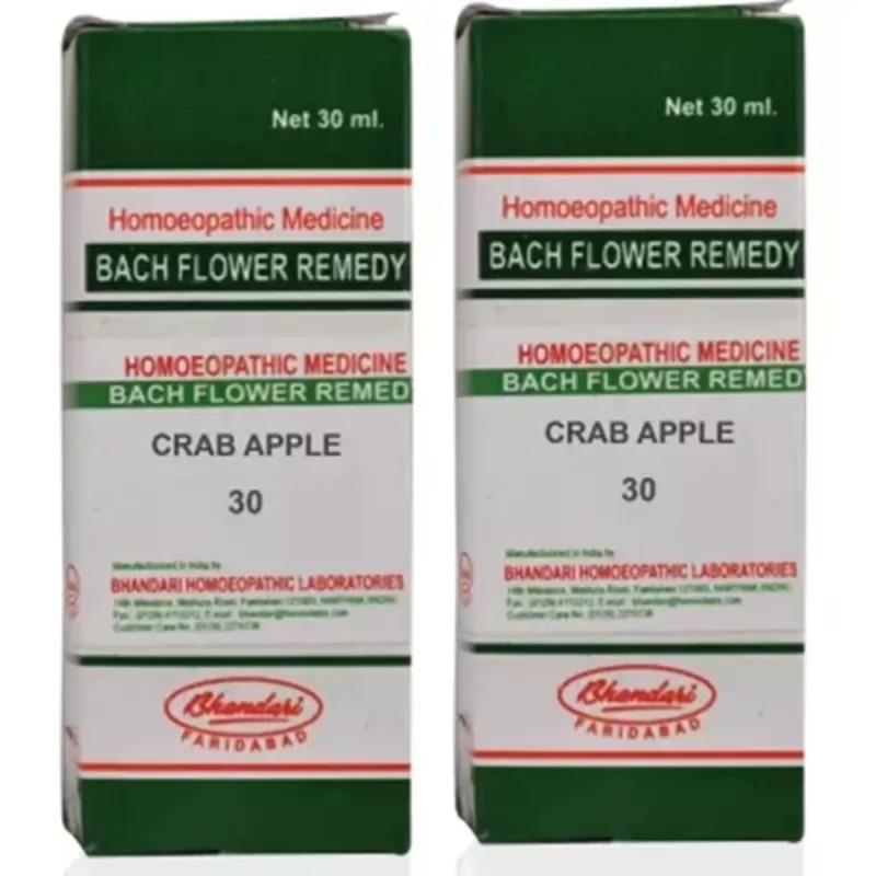 Bhandari Bach Flower Crab Apple (30ml, Pack of 2)