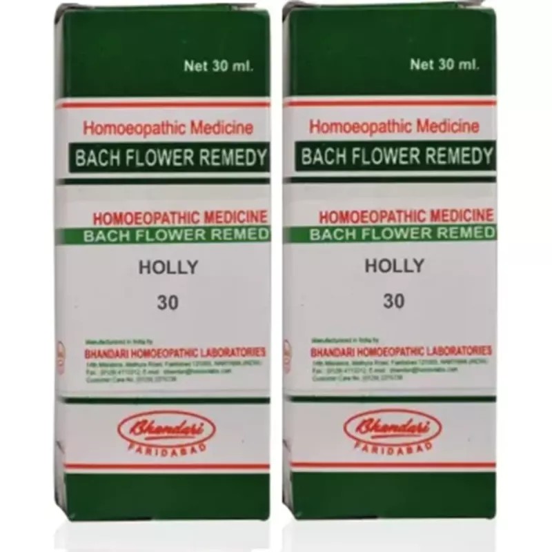 Bhandari Bach Flower Holly (30ml, Pack of 2)