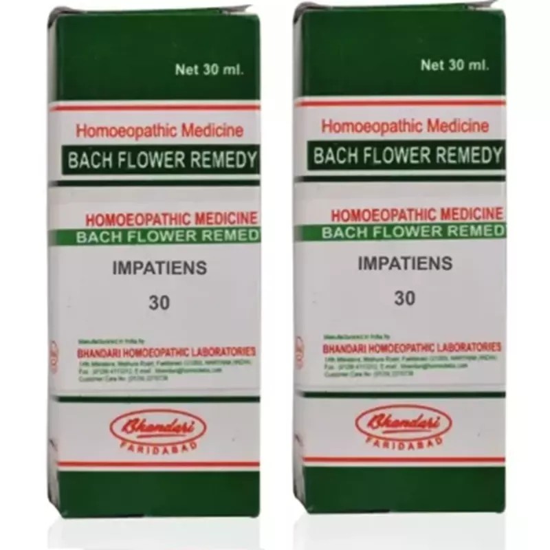 Bhandari Bach Flower Impatiens (30ml, Pack of 2)