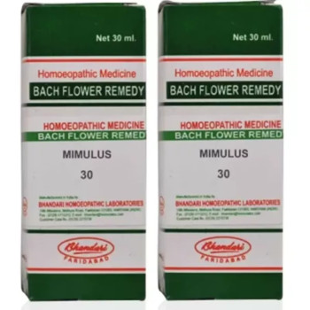 Bhandari Bach Flower Mimulus (30ml, Pack of 2)