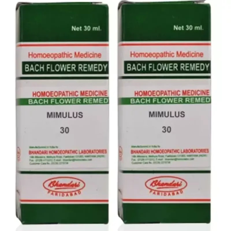Bhandari Bach Flower Mimulus (30ml, Pack of 2)
