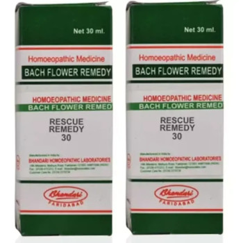 Bhandari Bach Flower Rescue Remedy (30ml, Pack of 2)