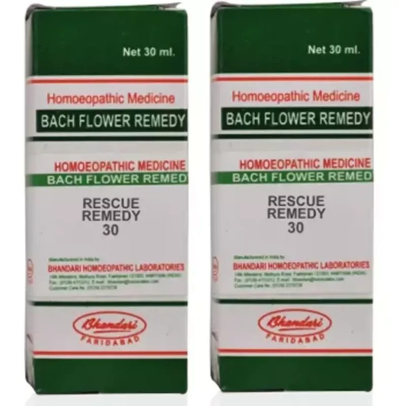 Bhandari Bach Flower Rescue Remedy (30ml, Pack of 2)