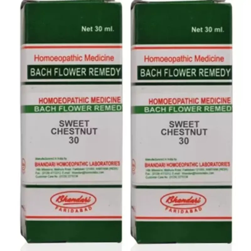 Bhandari Bach Flower Sweet Chestnut (30ml, Pack of 2)