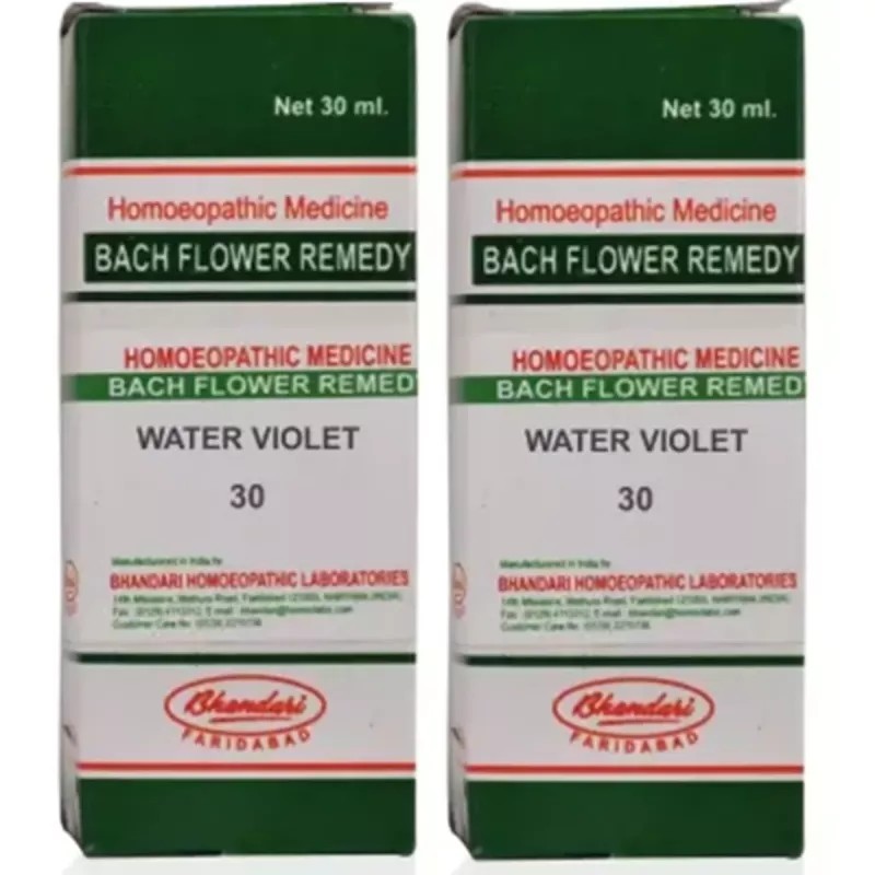 Bhandari Bach Flower Water Violet (30ml, Pack of 2)