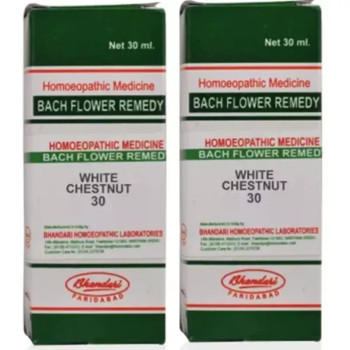 Bhandari Bach Flower White Chestnut (30ml, Pack of 2)