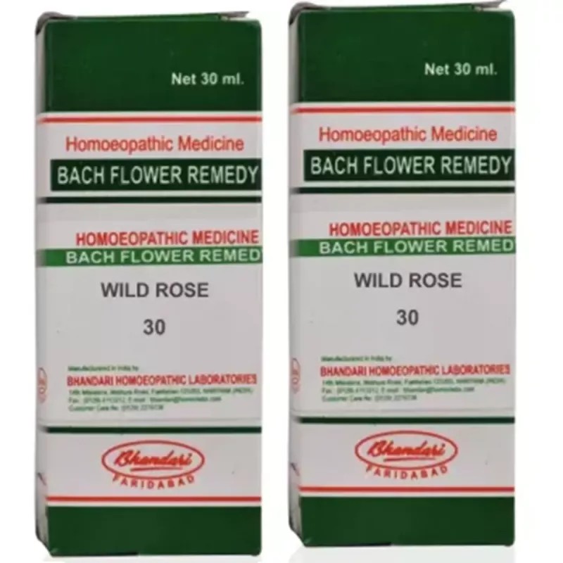 Bhandari Bach Flower Wild Rose (30ml, Pack of 2)