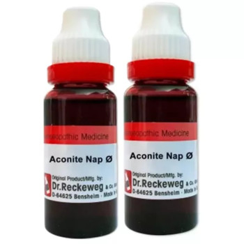 Dr Reckeweg Aconite Napellus 1X (Q) (20ml, Pack of 2)