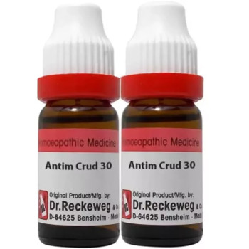 Dr Reckeweg Antimonium Crudum 30 CH (11ml, Pack of 2)