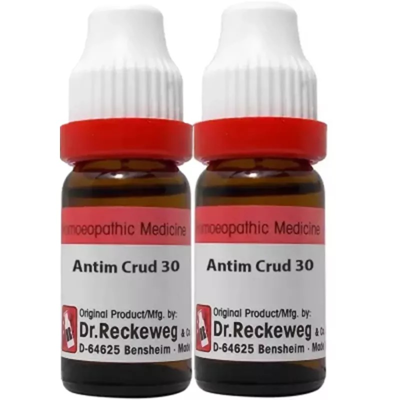 Dr Reckeweg Antimonium Crudum 30 CH (11ml, Pack of 2)