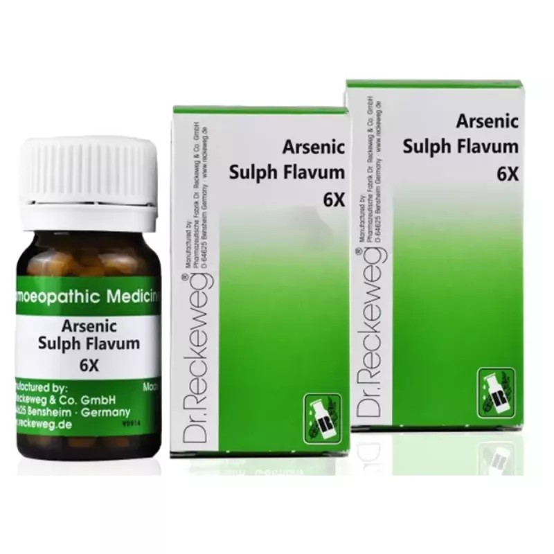 Dr Reckeweg Arsenic Sulphuratum Flavum 6X (20g, Pack of 2)