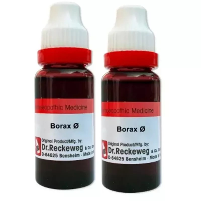 Dr Reckeweg Borax 1X (Q) (20ml, Pack of 2)