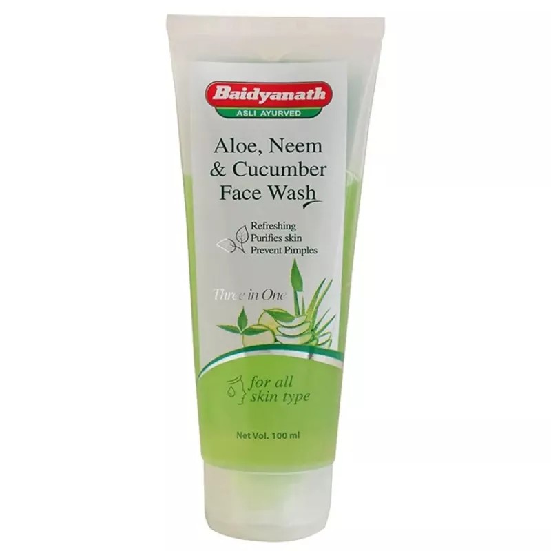 Baidyanath Aloe, Neem And Cucumber Face Wash (100ml, Pack of 2)
