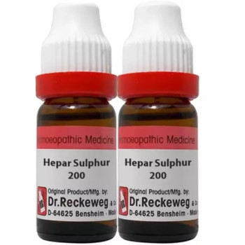 Dr Reckeweg Hepar Sulphur 200 CH (11ml, Pack of 2)