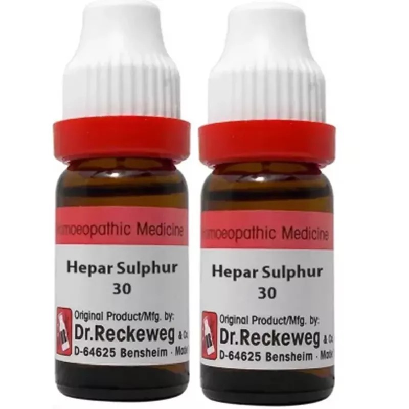 Dr Reckeweg Hepar Sulphur 30 CH (11ml, Pack of 2)