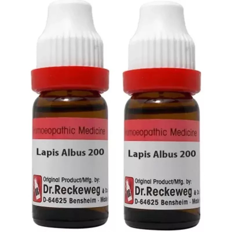 Dr Reckeweg Lapis Albus 200 CH (11ml, Pack of 2)