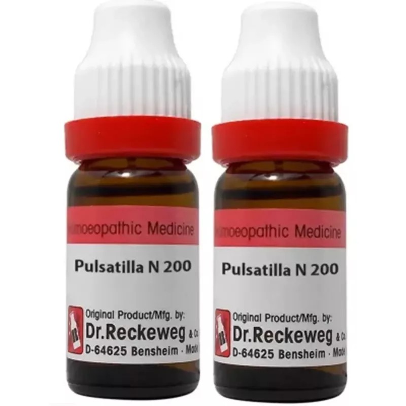 Dr Reckeweg Pulsatilla Nigricans 200 CH (11ml, Pack of 2)