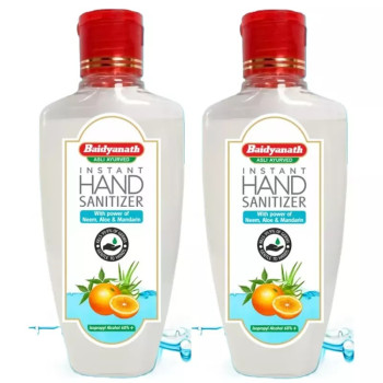 Baidyanath Instant Hand Sanitizer (Alcohol Based) (100ml, Pack of 2)