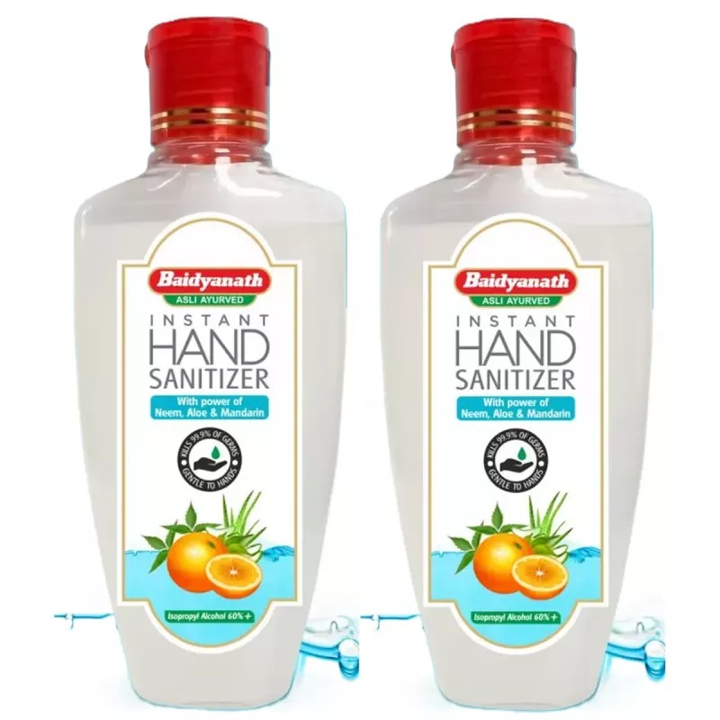 Baidyanath Instant Hand Sanitizer (Alcohol Based) (100ml, Pack of 2)