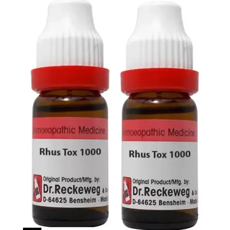Dr Reckeweg Rhus Toxicodendron 1M (1000 CH) (11ml, Pack of 2)