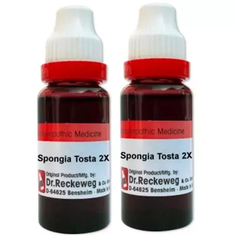 Dr Reckeweg Spongia Tosta 2X (20ml, Pack of 2)