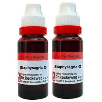 Dr Reckeweg Staphysagria 1X (Q) (20ml, Pack of 2)