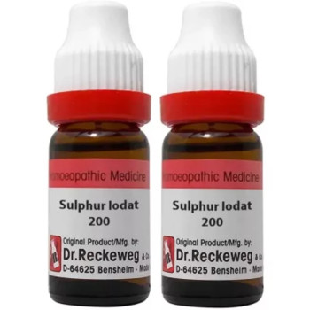 Dr Reckeweg Sulphur Iodatum 200 CH (11ml, Pack of 2)