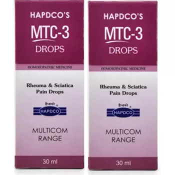 HAPDCO MTC-3 (Rheuma & Sciatica Pain Drops) (30ml, Pack of 2)