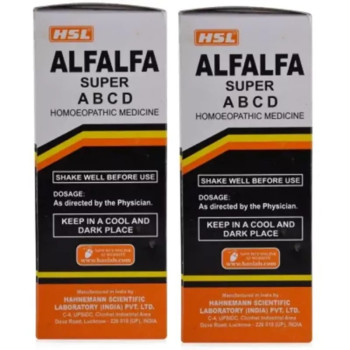 Haslab Alfalfa Super Tonic with Vitamin ABCD (115ml, Pack of 2)