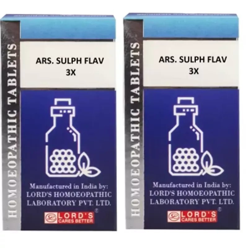 Lords Ars Sulph Flav 3X (25g, Pack of 2)
