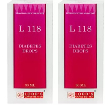 Lords L 118 Diabetes Drops (30ml, Pack of 2)