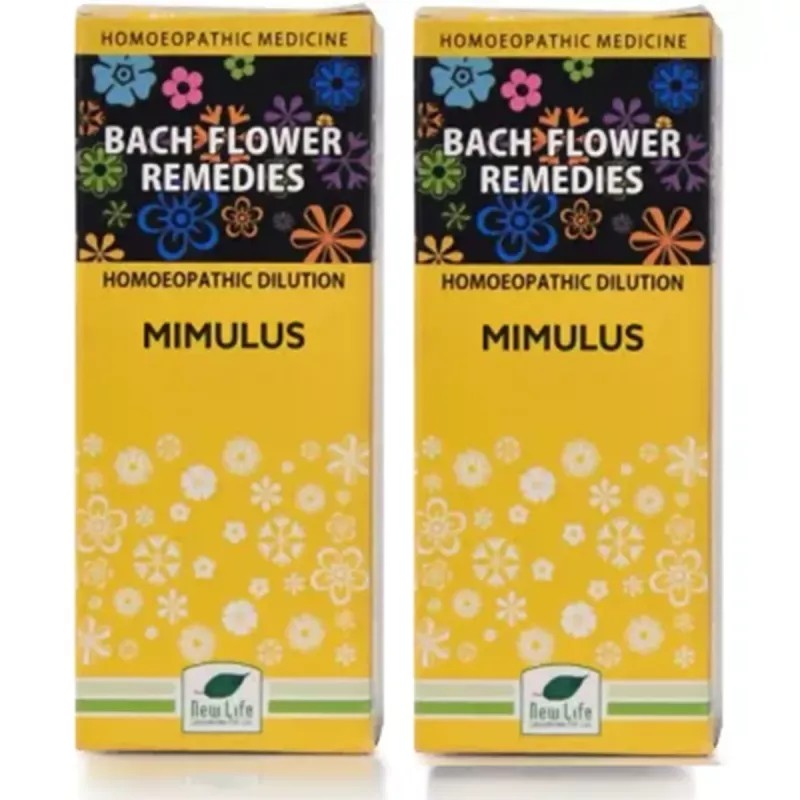 New Life Bach Flower Mimulus (30ml, Pack of 2)