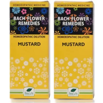 New Life Bach Flower Mustard (30ml, Pack of 2)