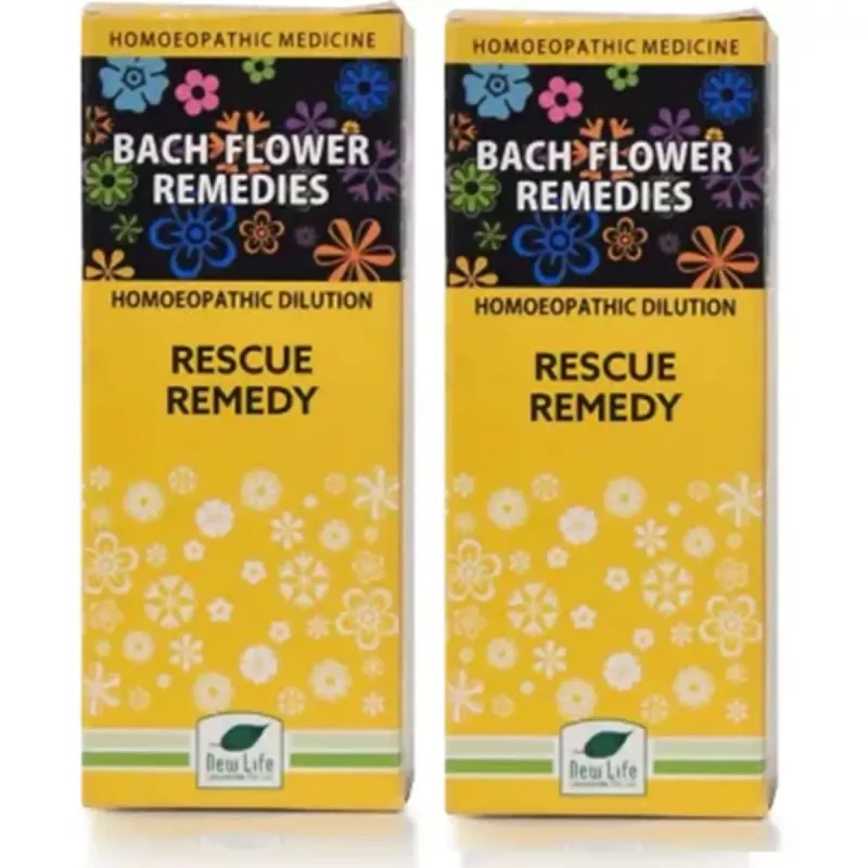 New Life Bach Flower Rescue Remedy (100ml, Pack of 2)