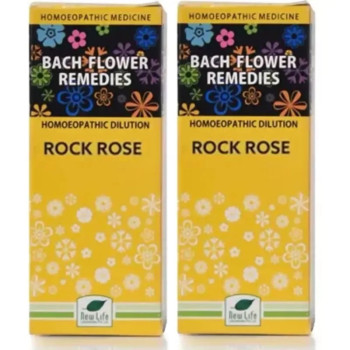 New Life Bach Flower Rock Rose (30ml, Pack of 2)