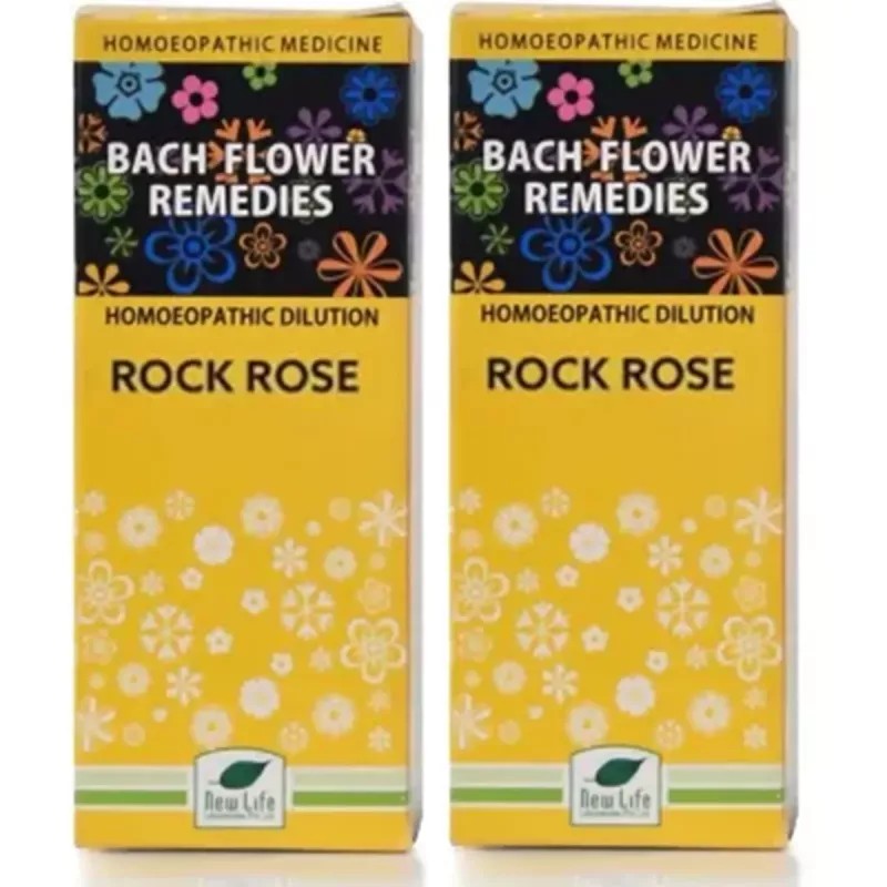 New Life Bach Flower Rock Rose (30ml, Pack of 2)
