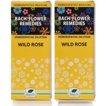New Life Bach Flower Wild Rose (30ml, Pack of 2)