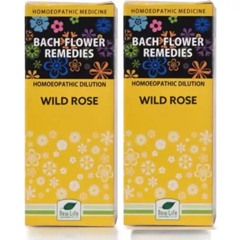 New Life Bach Flower Wild Rose (30ml, Pack of 2)