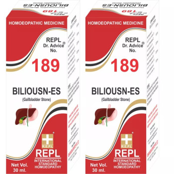 REPL Dr. Advice No 189 (Biliousn Es Gall Bladder Stone) (30ml, Pack of 2)
