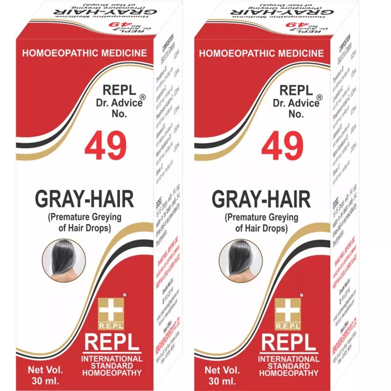 REPL Dr. Advice No 49 (Gray Hair) (30ml, Pack of 2)