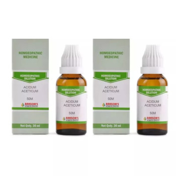 Bakson Acidum Aceticum 50M CH (30ml, Pack of 2)