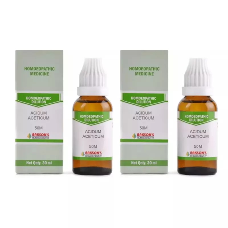 Bakson Acidum Aceticum 50M CH (30ml, Pack of 2)