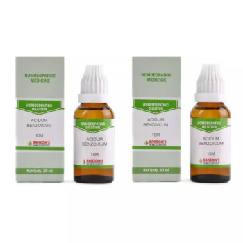 Bakson Acidum Benzoicum 10M CH (30ml, Pack of 2)