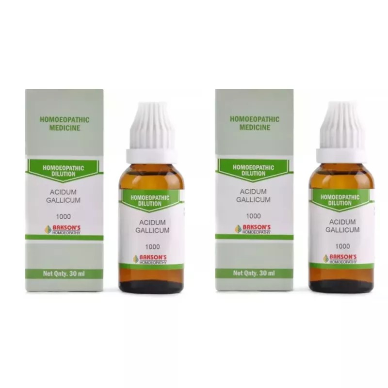 Bakson Acidum Gallicum 1M (1000 CH) (30ml, Pack of 2)