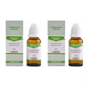 Bakson Acidum Nitro Muriaticum 50M CH (30ml, Pack of 2)