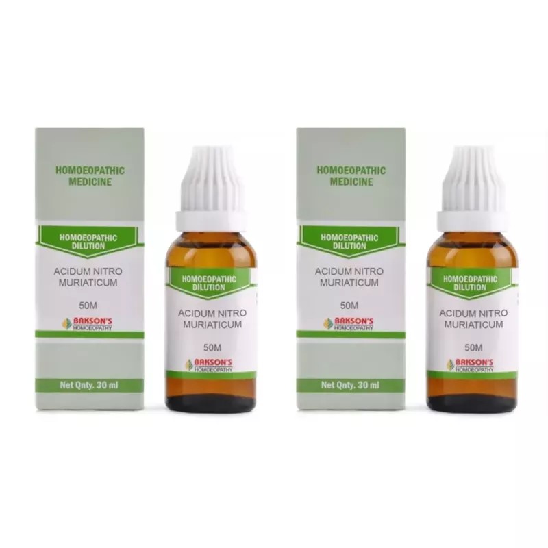 Bakson Acidum Nitro Muriaticum 50M CH (30ml, Pack of 2)