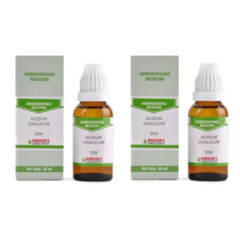 Bakson Acidum Oxalicum 50M CH (30ml, Pack of 2)